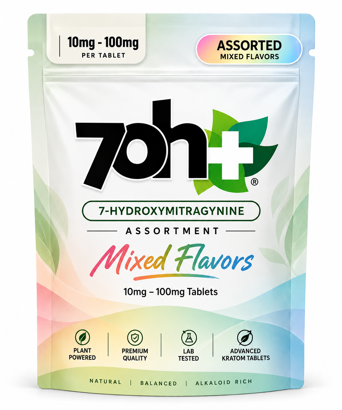 7oh+ 7-OH Assortment — Mixed Flavors, 10mg–100mg Tablets