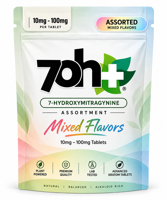 7oh+ 7-OH Assortment — Mixed Flavors, 10mg–100mg Tablets