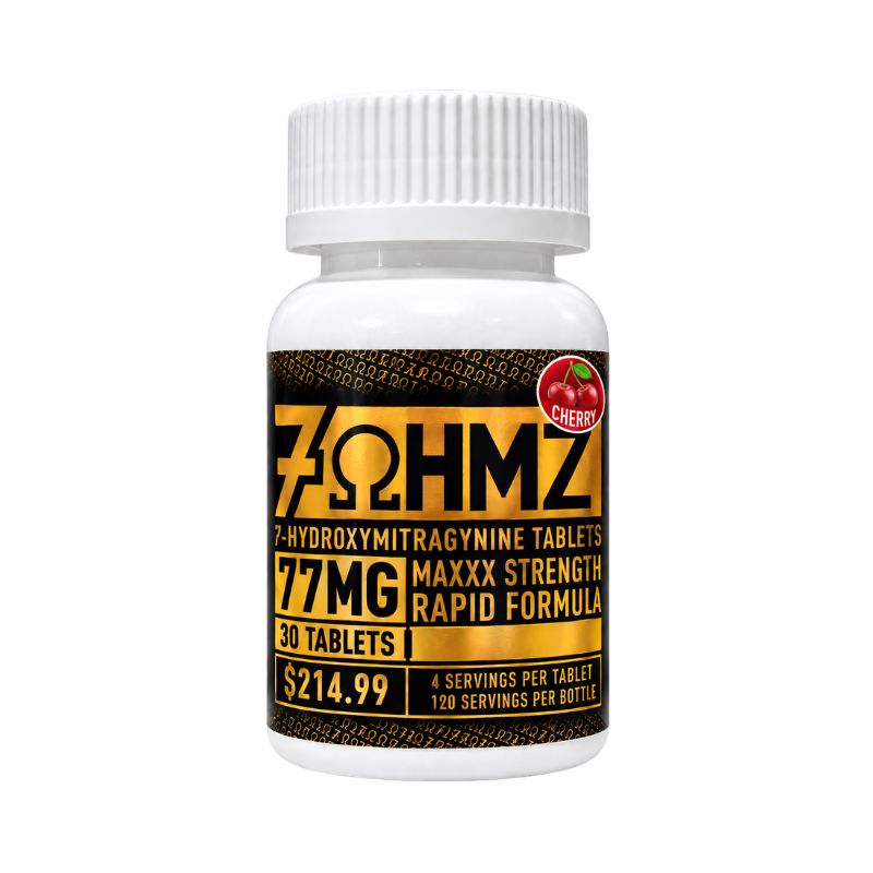 7OHMZ Black Label Maxxx Strength 7-Hydroxymitragynine Tablets 77mg Per Tablet