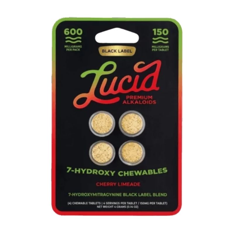 Lucid Black Label 7-Hydroxymitragynine Chewable Tablets 4ct 150mg Per Tablet