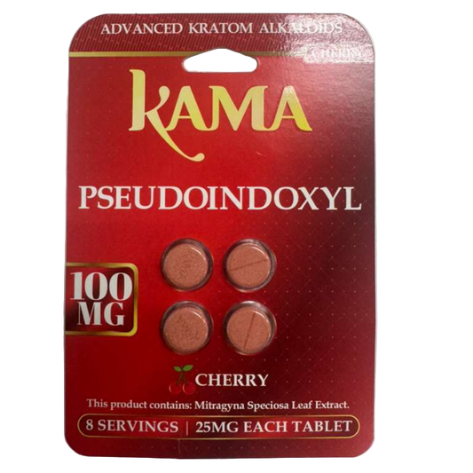 KAMA PSEUDOINDOXYL TABLETS 4CT / 100MG – CHERRY