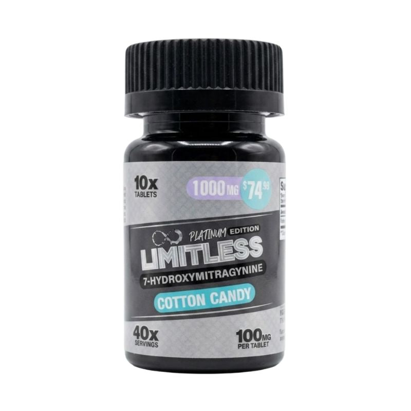 LIMITLESS PLATINUM EDITION 7-HYDROXYMITRAGYNINE TABLETS 10CT 100MG PER TABLET