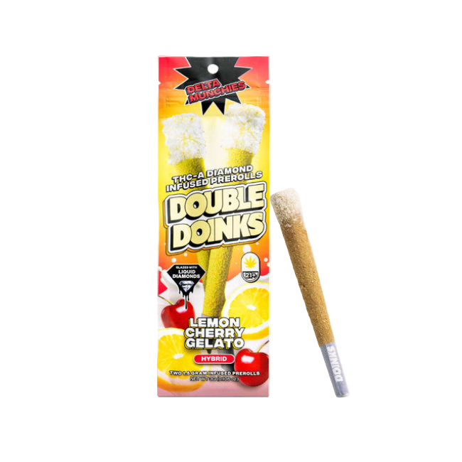 DELTA MUNCHIES DOUBLE DOINKS – LEMON CHERRY GELATO HYBRID