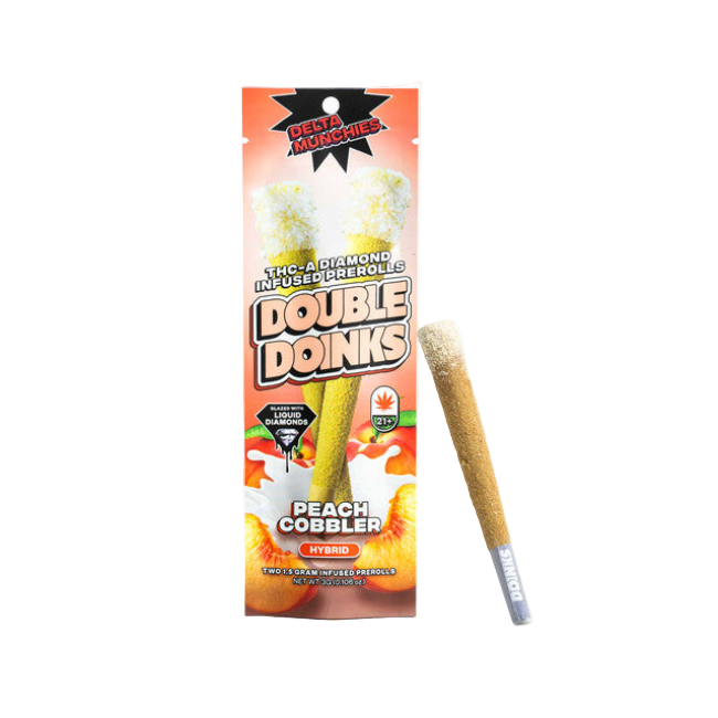 DELTA MUNCHIES DOUBLE DOINKS – PEACH COBBLER HYBRID