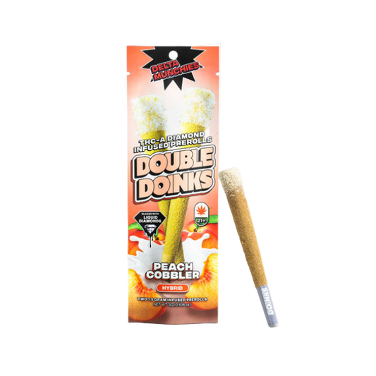 DELTA MUNCHIES DOUBLE DOINKS – PEACH COBBLER HYBRID