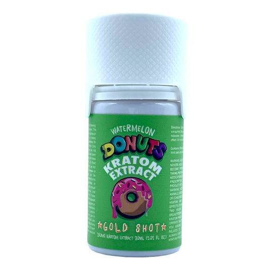 DONUTS KRATOM EXTRACT GOLD SHOTS 30ML 250MG - WATERMELON