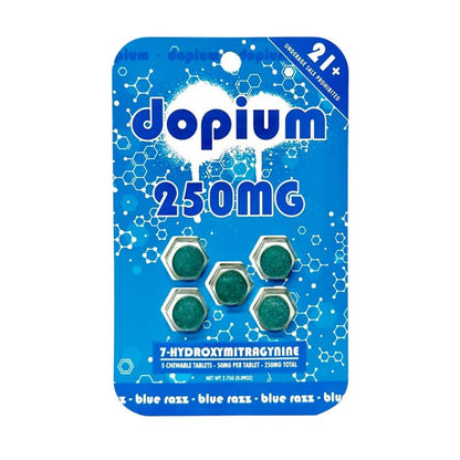 DOPIUM 7-Hydroxymitragynine BLUE RAZZ CHEWABLE TABLETS