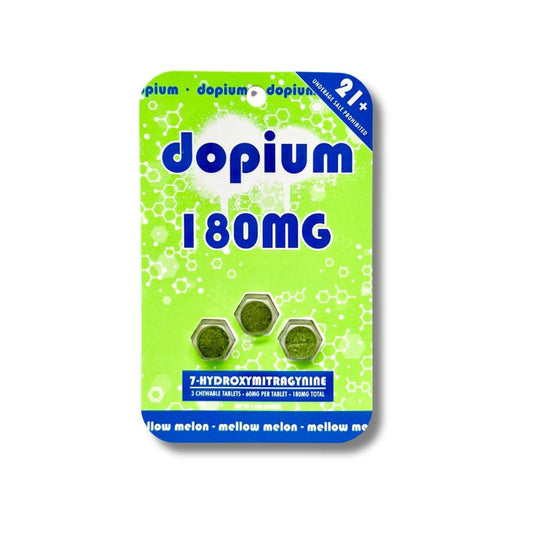 DOPIUM 7-HYDROXY CHEWABLE 60MG MELLOW MELON TABLETS 