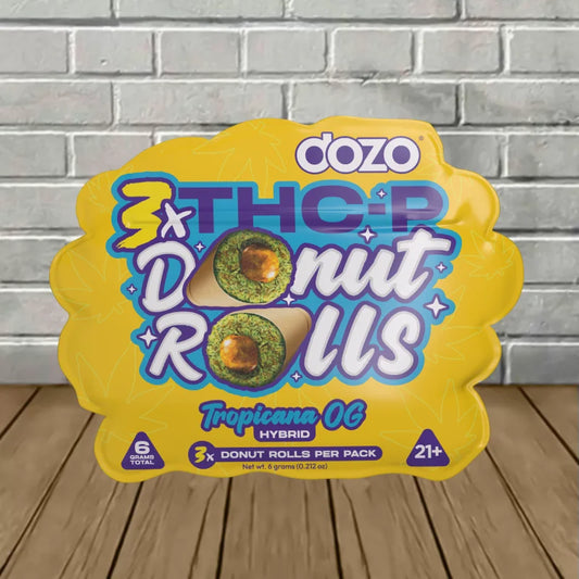DOZO - THC P DONUT PRE-ROLLS - 3 COUNT - TROPICANA OG - HYBRID