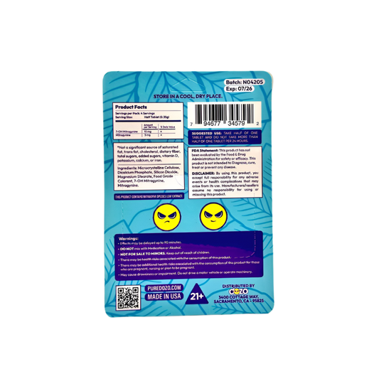 Dozo Perks 6ct 7OH Chewable Tabs Mellow Blend Blend Chill Berry 20mg per Tablet