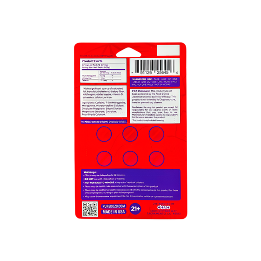 Dozo Perks 6ct 7OH Chewable Tabs Cherry 20mg per Tablet