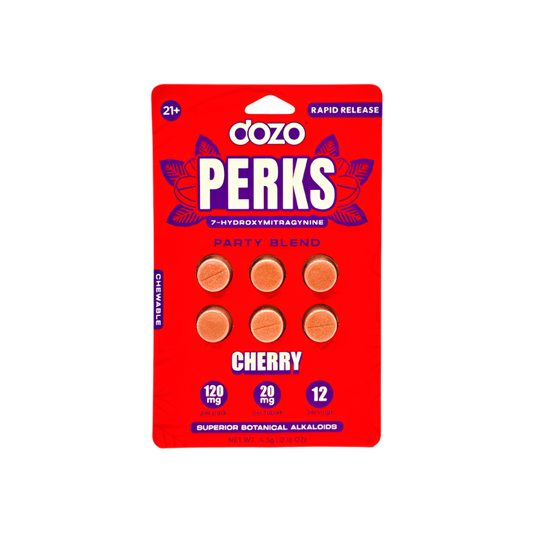 Dozo Perks 6ct 7OH Chewable Tabs Cherry 20mg per Tablet