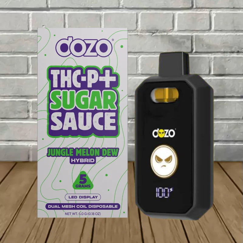 DOZO - THC-P + SUGAR SAUCE 5G DISPOSABLE - JUNGLE MELON DEW - HYBRID