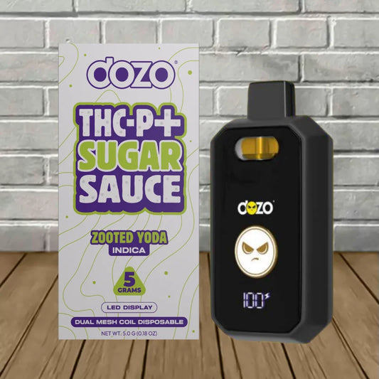 DOZO - THC-P + SUGAR SAUCE 5G DISPOSABLE - ZOOTED YODA - INDICA