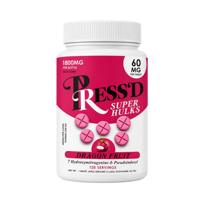 🎁 Press'D 7-Hydroxymitragynine + Pseudo Chewable Tablets 30ct 60mg Per Tablet (100% off)