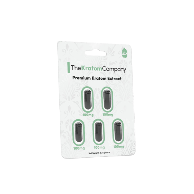 THE KRATOM COMPANY PREMIUM EXTRACT 5CT - 100MG PER TABLET