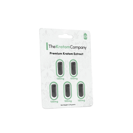 THE KRATOM COMPANY PREMIUM EXTRACT 5CT - 100MG PER TABLET