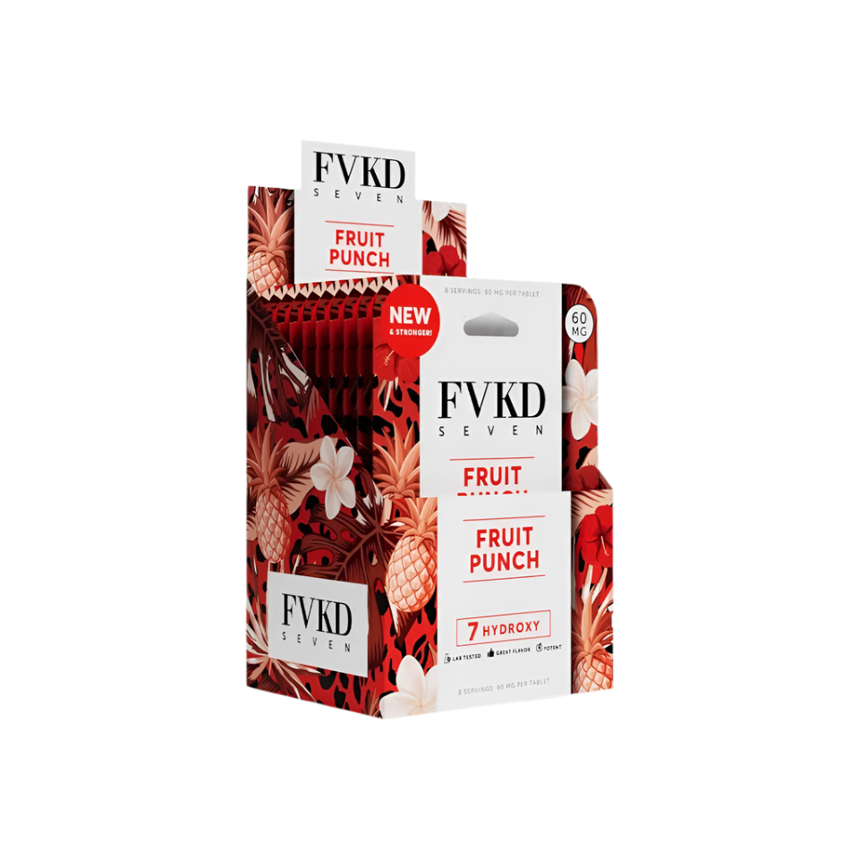 FVKD Seven 4ct 7OH Tabs Fruit Punch 60mg Per Tablet - Seven Tech