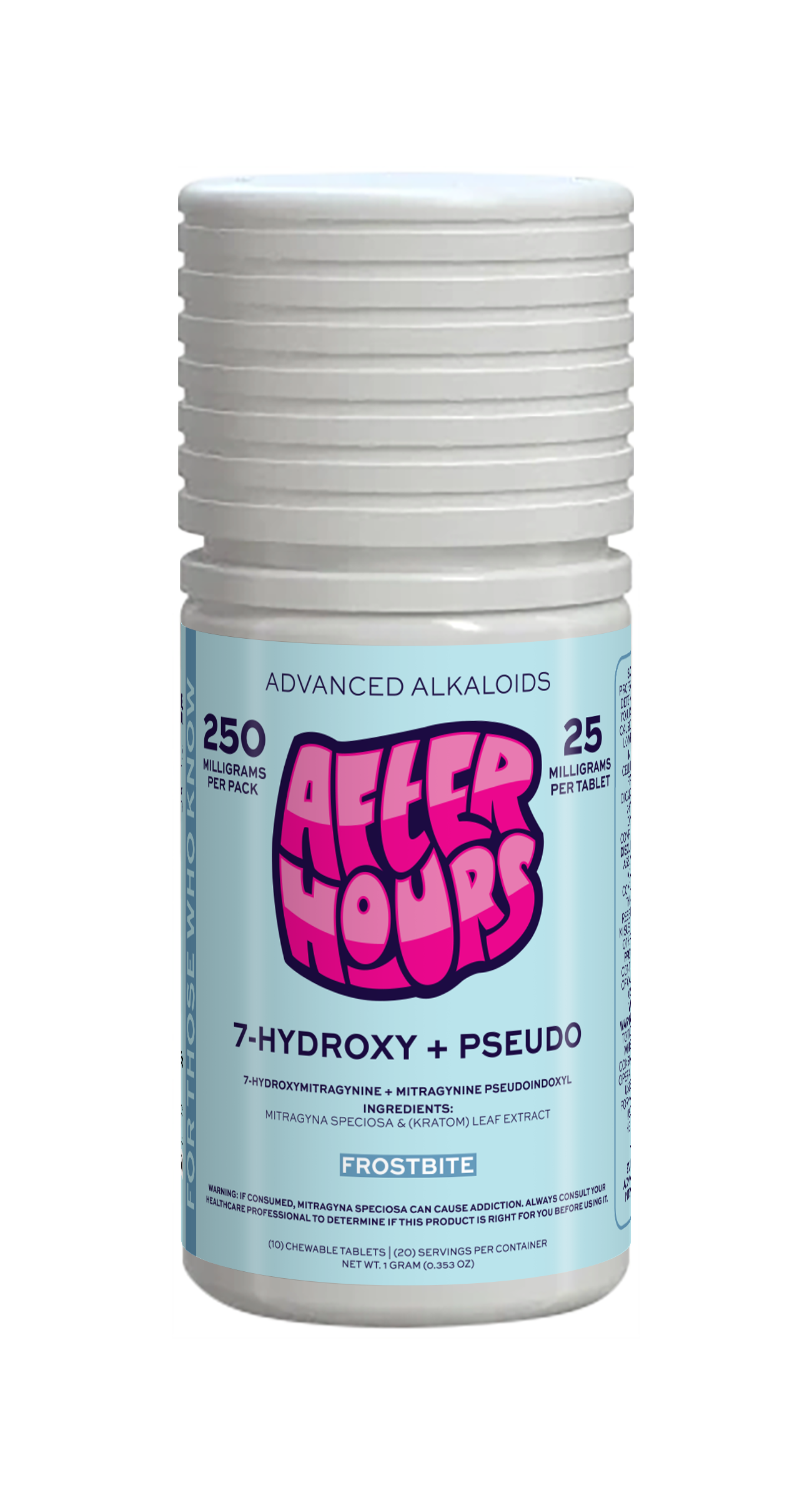 After Hours 10ct 7OH Chewable Tabs Frostbite 24mg per Tablet