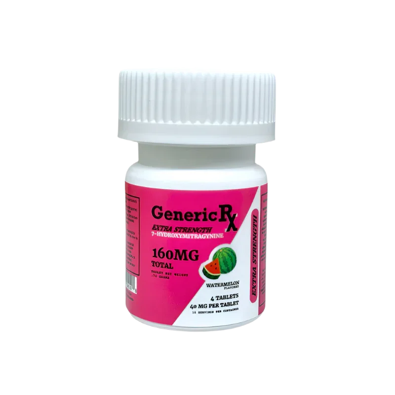 Generic RX 4ct 7OH Chewable Tablets Watermelon 40mg Per Tablet - Seven Tech