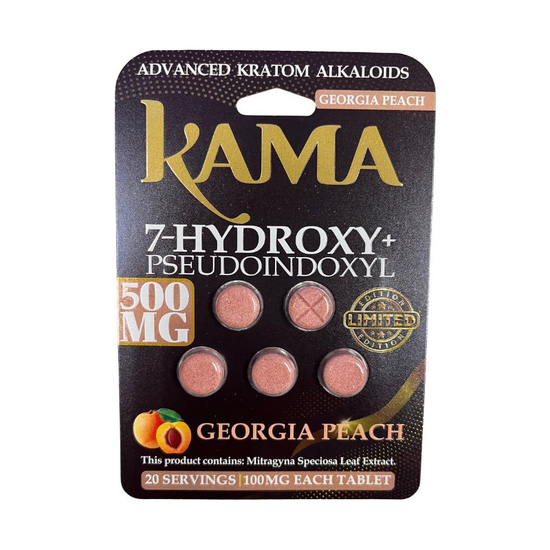 KAMA 7-HYDROXY + PSEUDO INDOXYL ADVANCED KRATOM ALKALOID TABLETS 5CT 100MG PER TABLET
