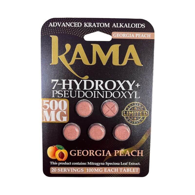 🎁 Kama 7-Hydroxymitragynine + Pseudo Tablets 5ct 100mg Per Tablet (100% off)