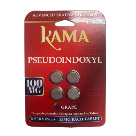 KAMA PSEUDOINDOXYL TABLETS 4CT / 100MG – GRAPE