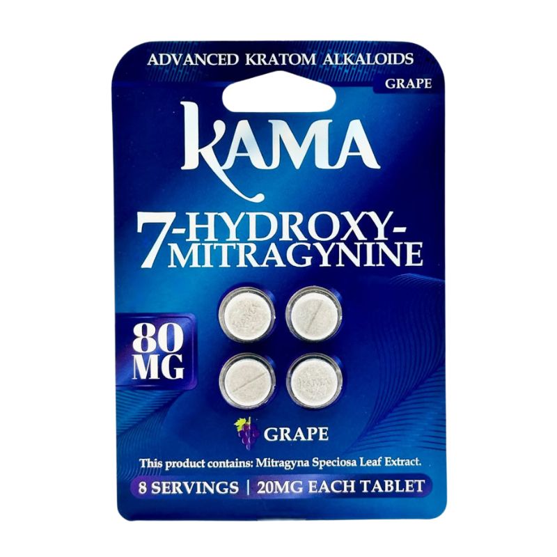 KAMA 7-Hydroxymitragynine Chewable Tabs 4ct 20mg per Tablet