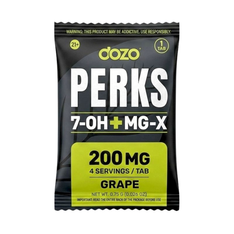 Dozo Perks 7-Hydroxymitragynine + MG-X Tablets 1ct 200mg Per Tablet