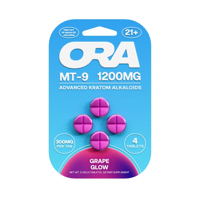 ORA MT-9 Advanced Kratom Alkaloids 4ct 300mg Per Tablet