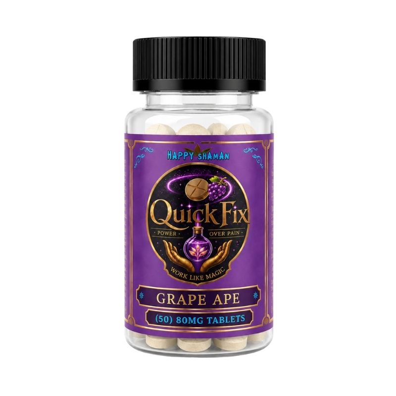 Happy Shaman Quick Fix Kratom Extract Tablets 50ct 80mg Per Tablet