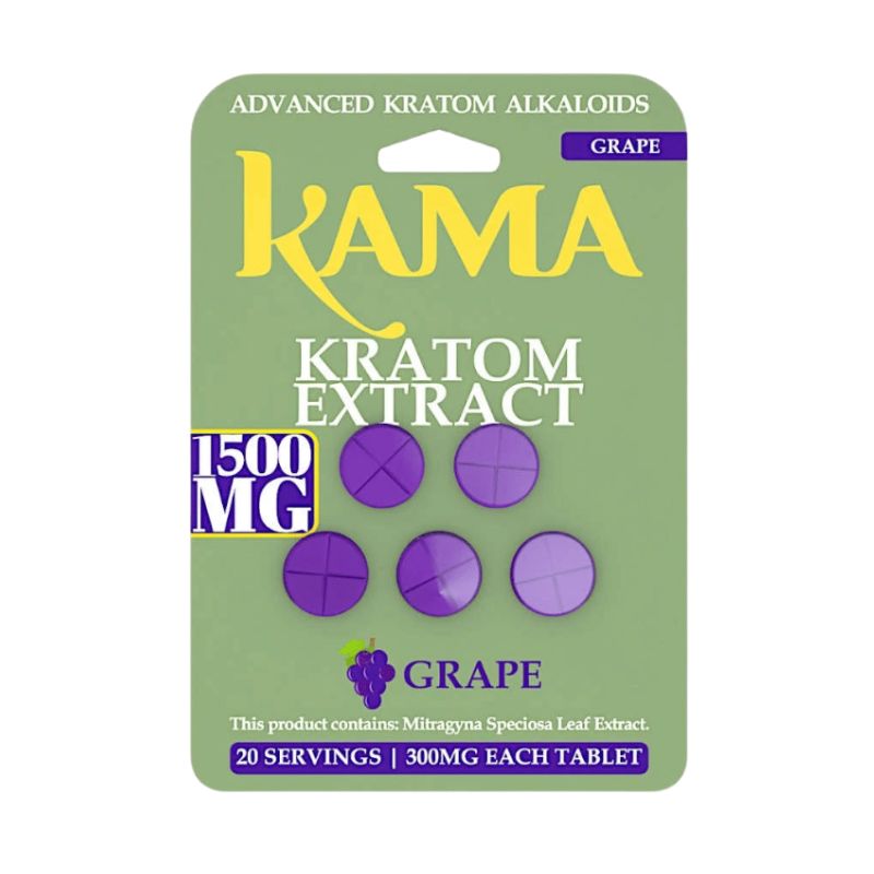 Kama Advanced Kratom Extract Alkaloids Tablets 5ct 300mg Per Tablet