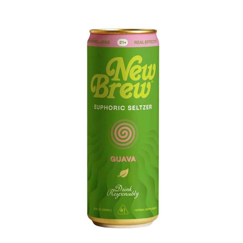New Brew Euphroic Seltzer Kratom + Kava Euphoric Seltzer 12oz