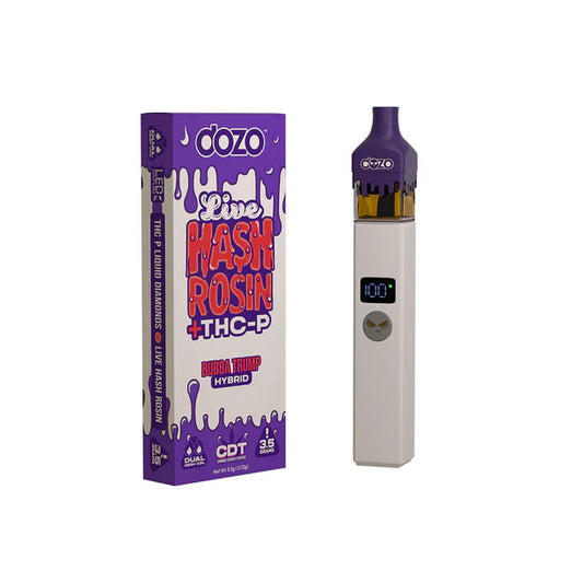 DOZO - LIVE HASH ROSIN + THC-P DIAMONDS 3.5G DISPOSABLES - BUBBA TRUMP - INDICA