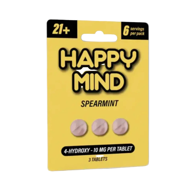 Happy Mind Synaptic Surge Spearmint 4-OH Micro Dose Tablets (NOT 7OH) - Seven Tech