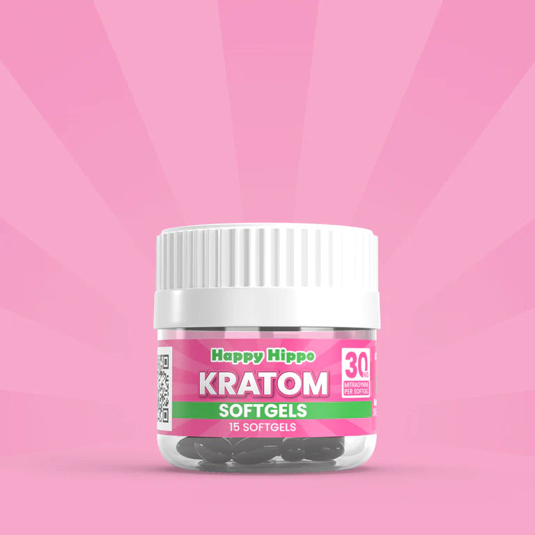 HAPPY HIPPO 30MG MITRAGYNINE 15CT SOFTGELS