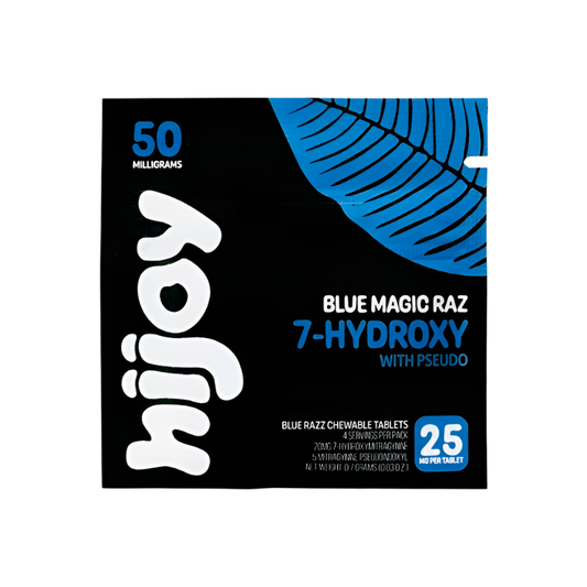 HIJOY 4ct 7OH + Psuedoindoxyl Blue Magic Raz 25mg + 2ct Bundle