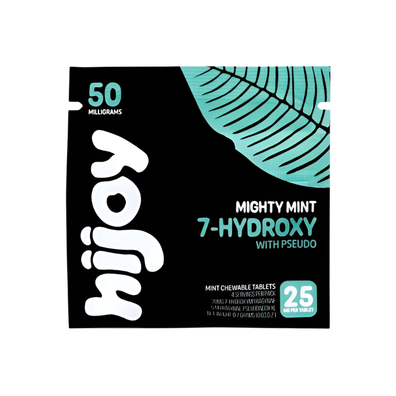 HIJOY 4ct 7OH + Psuedoindoxyl Mighty Mint 25mg + 2ct Bundle