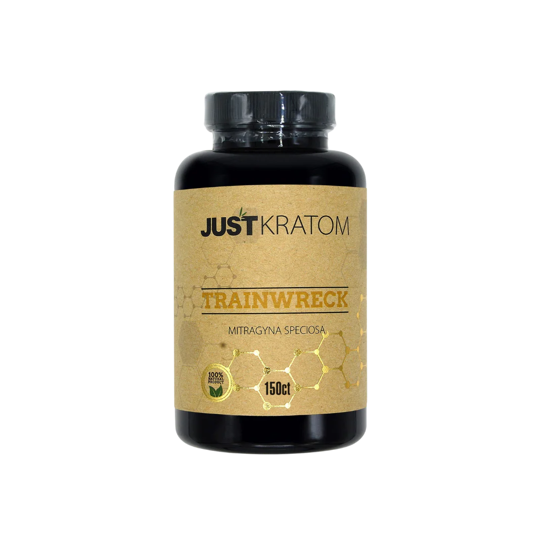 JUST KRATOM CAPSULES 150CT 500MG - TRAINWRECK