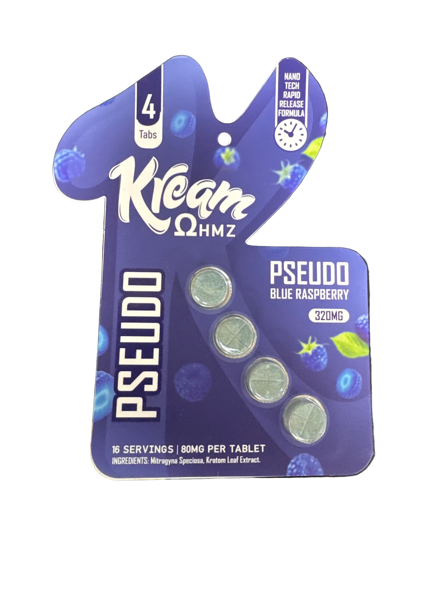 Kream ΩHMZ PSEUDO Tabs — Blue Raspberry