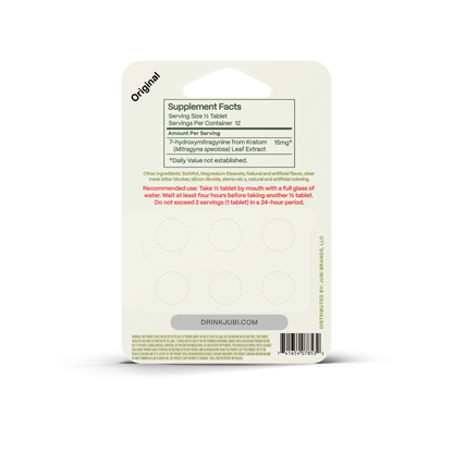 Jubi 6ct 7OH Chewable Tabs Original Flavor 30mg per Tablet - Seven Tech