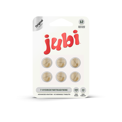 Jubi 6ct 7OH Chewable Tabs Original Flavor 30mg per Tablet - Seven Tech