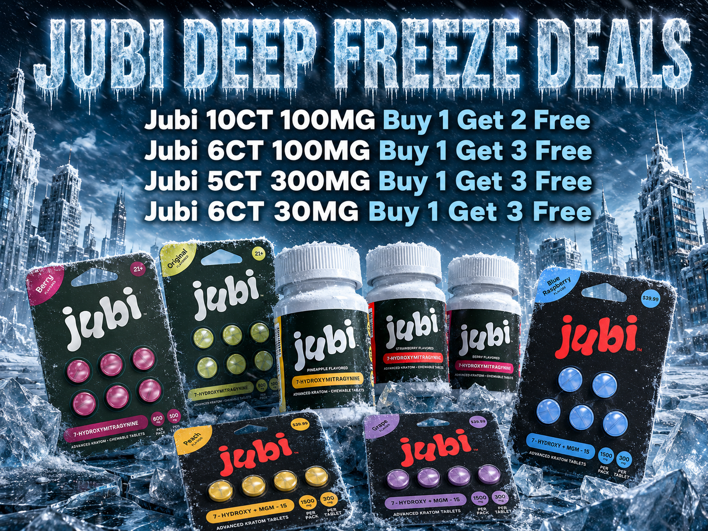 jubi 7oh tablets
jubi mgm tablets
Kratom Tablets