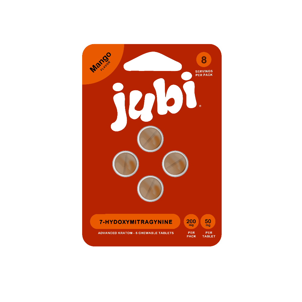Jubi 4ct 7OH Chewable Tabs Mango 50mg Per Tablets - Seven Tech