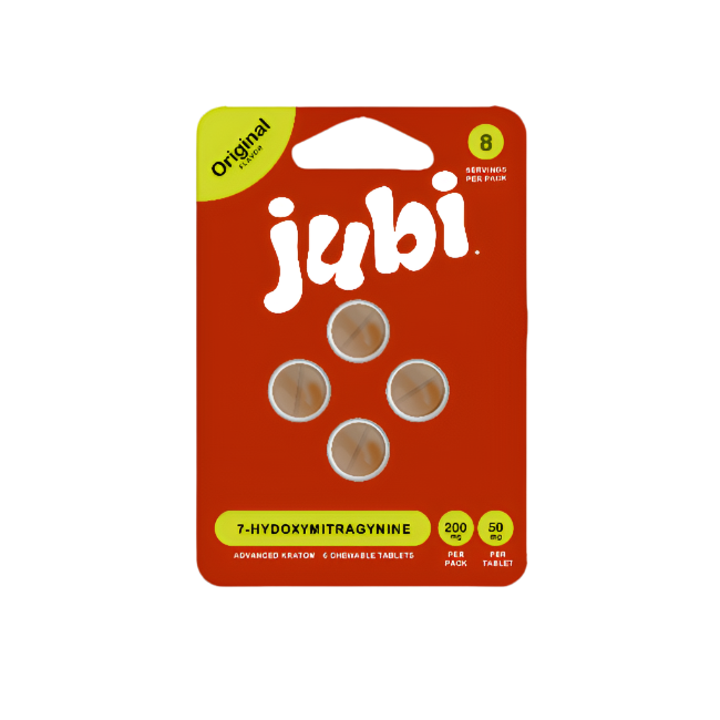 Jubi 4ct 7OH Chewable Tabs Original 50mg Per Tablets - Seven Tech