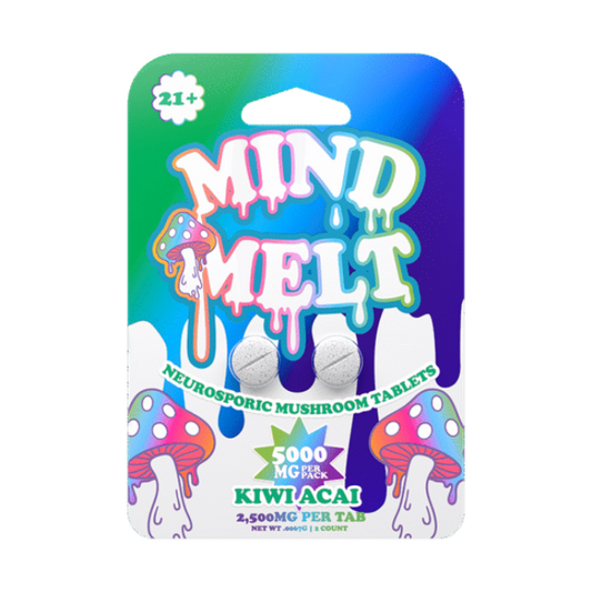 MIND MELT 2CT NEUROSPORIC MUSHROOM TABLETS 5000MG PER PACK – MANGO SUNRISE