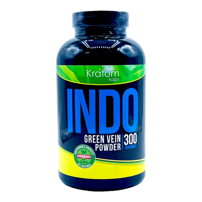 KRATOM KAPS POWDER 300G - INDO GREEN VEIN - Seven Tech