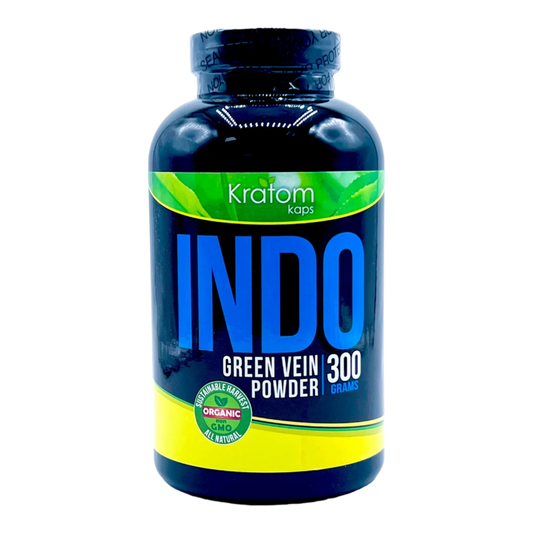 KRATOM KAPS POWDER 300G - INDO GREEN VEIN - Seven Tech