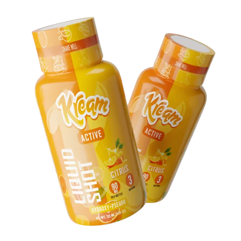 🎁 Kream 7-Hydroxymitragynine Liquid Shot + Pseudo Active Citrus 90mg Per Bottle (100% off)