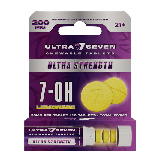 Ultra Seven 10ct 7OH Tabs Ultra Strength Lemonade 20mg Per Tablet